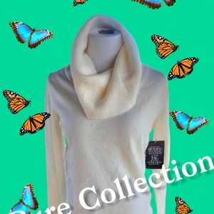 NWT Cream Colored Cowl Neck sweater